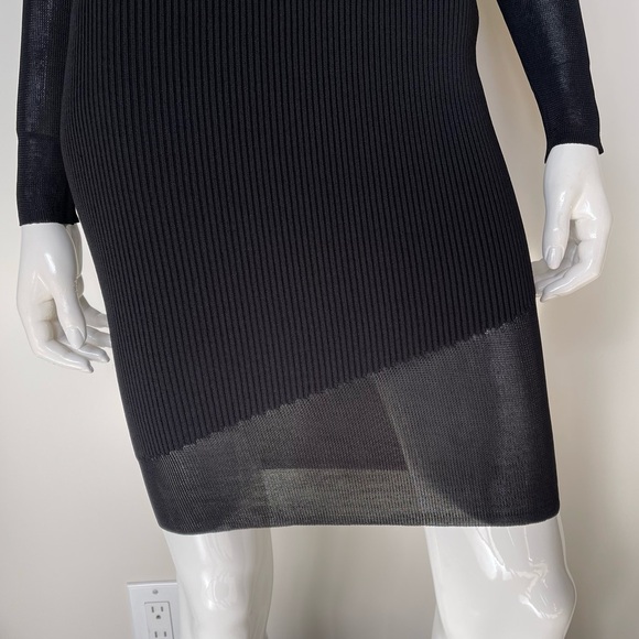 RONNY KOBO Collection Bodycon Black Long Sleeve Dress - Picture 3 of 9